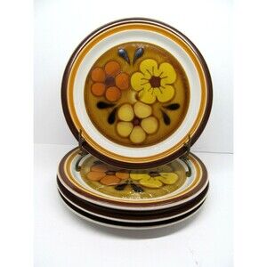 Chadds Ford Aloha Stoneware 10.5" Dinner Plates Bundle of 4